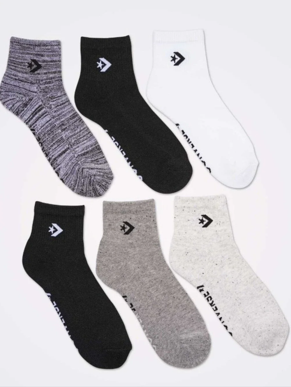 Converse 6-PK Cushioned Ankle Socks